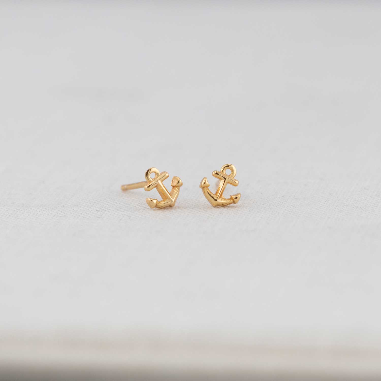 Anchor Stud Earrings