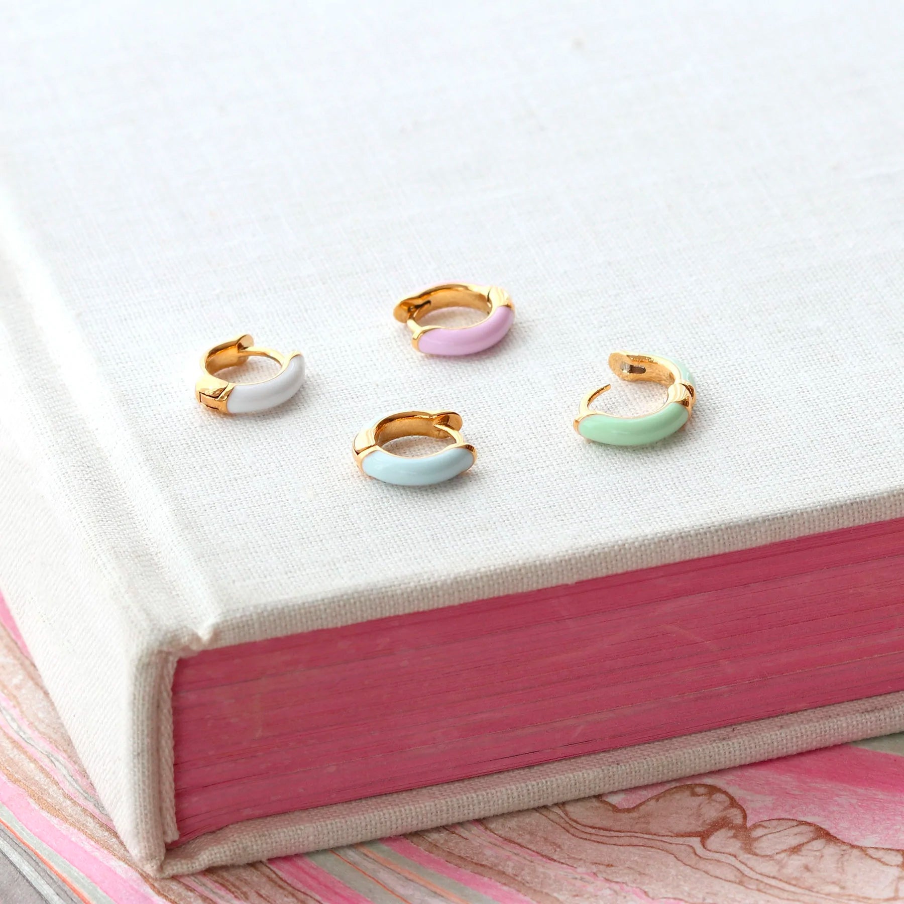 Enamel Huggies in NEW COLORS