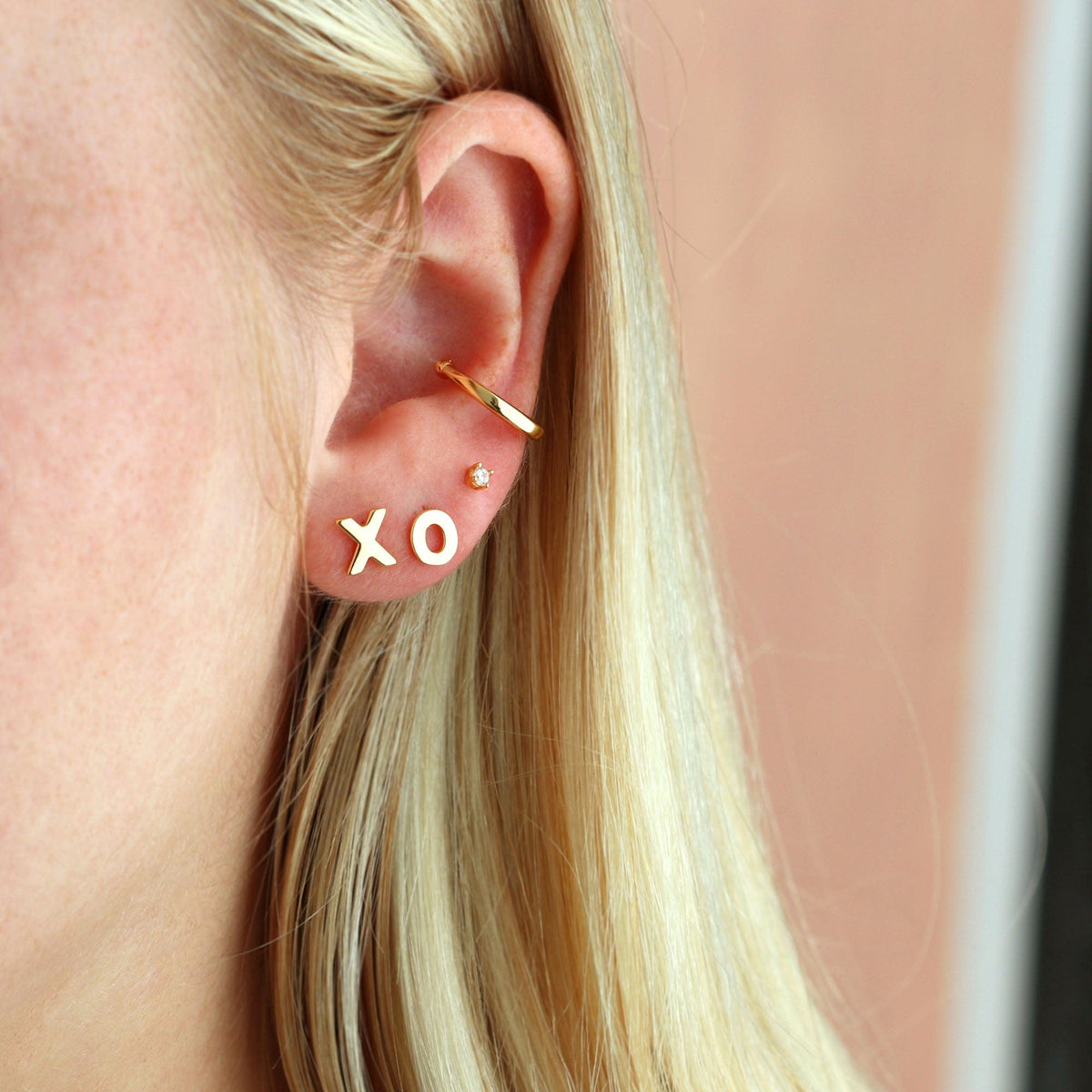 XO Stud Earrings Gold Vermeil or Sterling Silver – kris nations
