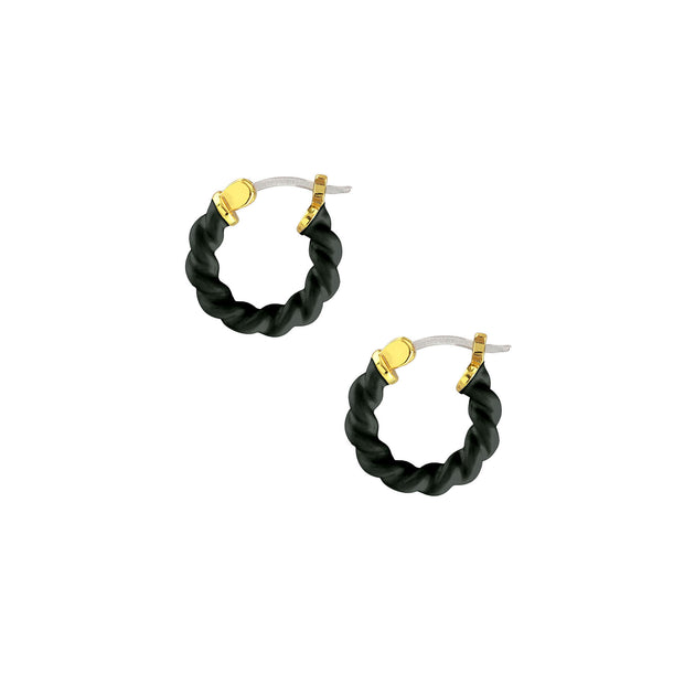 Safety Pin Hoop Earrings - Gold & Sterling Silver | Kris Nations 18K Gold Vermeil