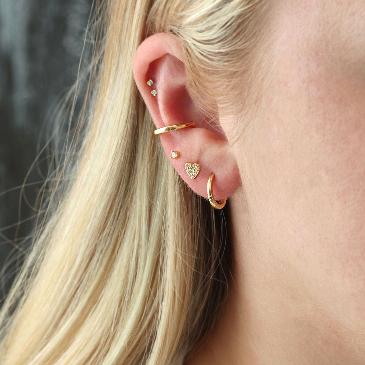 Macaroni Earring ゴールド 4g