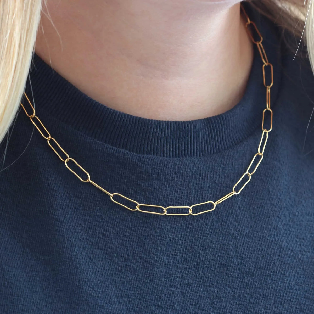 Large Link Chain Choker Necklace - Gold & Silver | Kris Nations