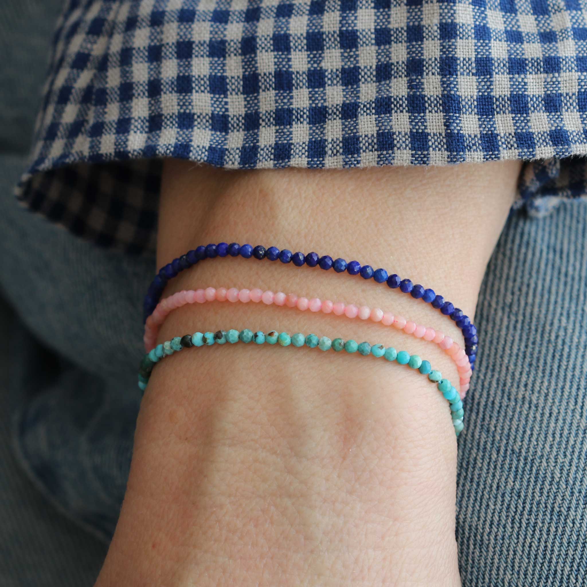 Petite Gemstone Beaded Bracelet – kris nations