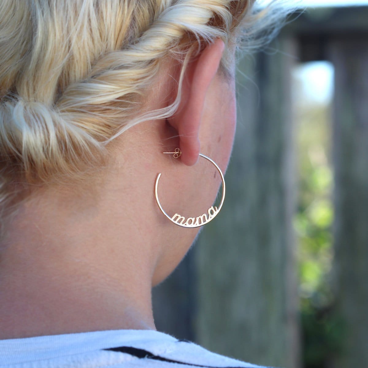 Mama Hoop Earrings