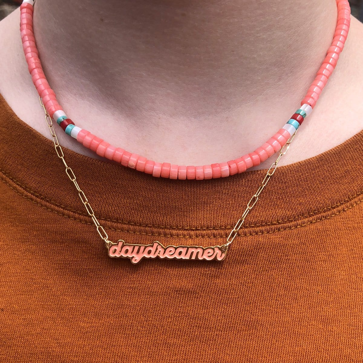 Daydreamer Enamel Charm Necklace