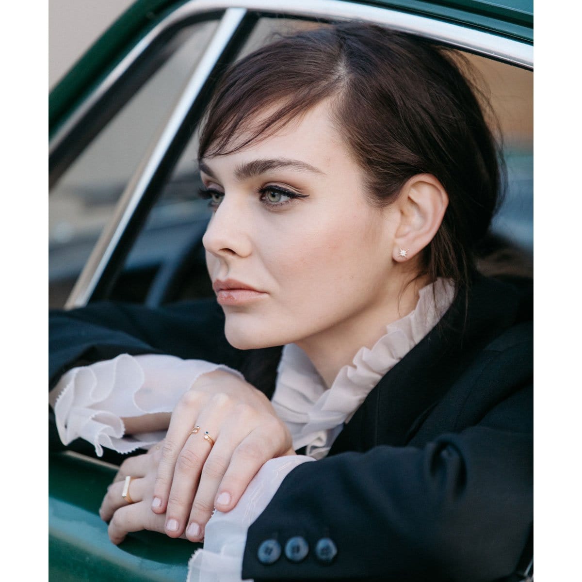 Starburst Pavé Stud Earrings