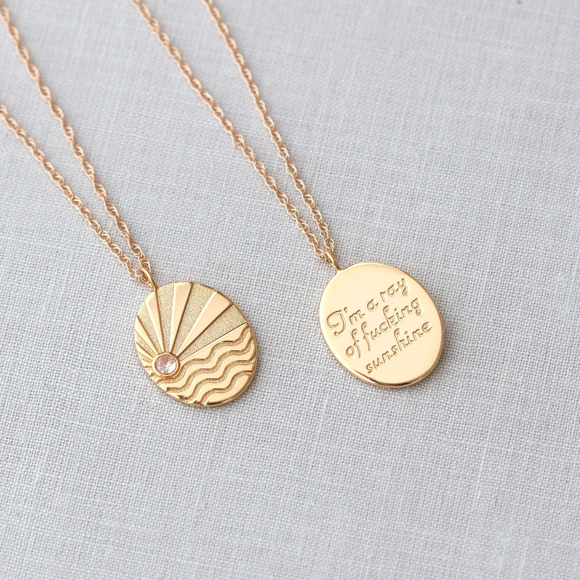 Ray of Sunshine Charm Necklace