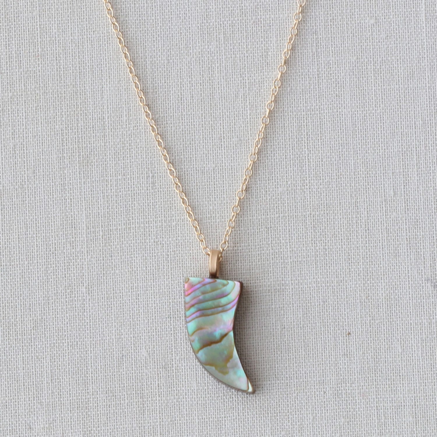 Abalone Tusk Necklace