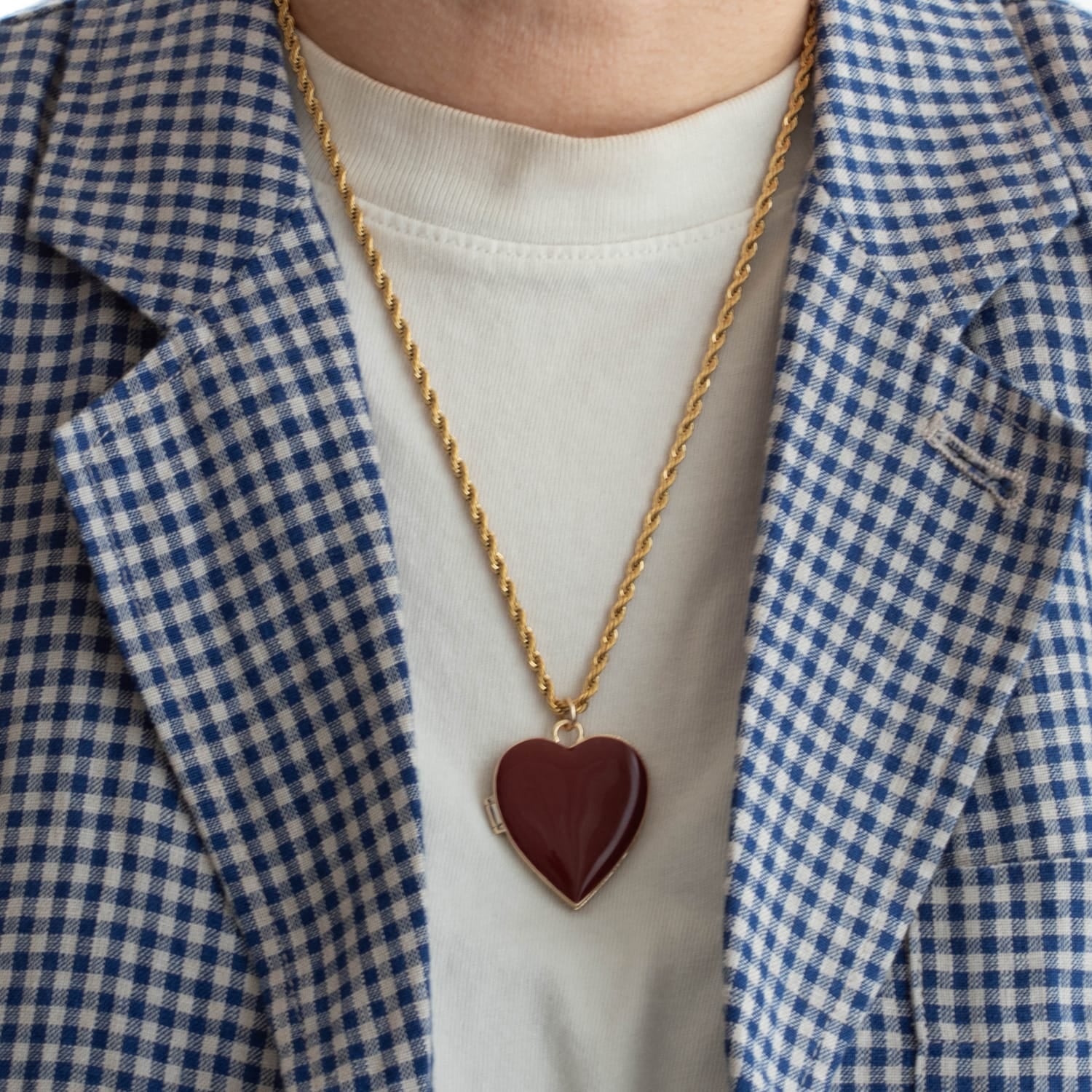 Hello Gorgeous Heart Enamel Locket