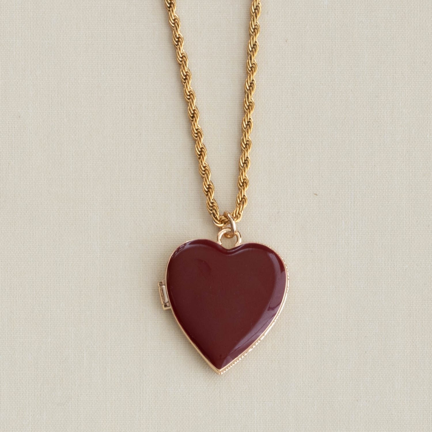 Hello Gorgeous Heart Enamel Locket