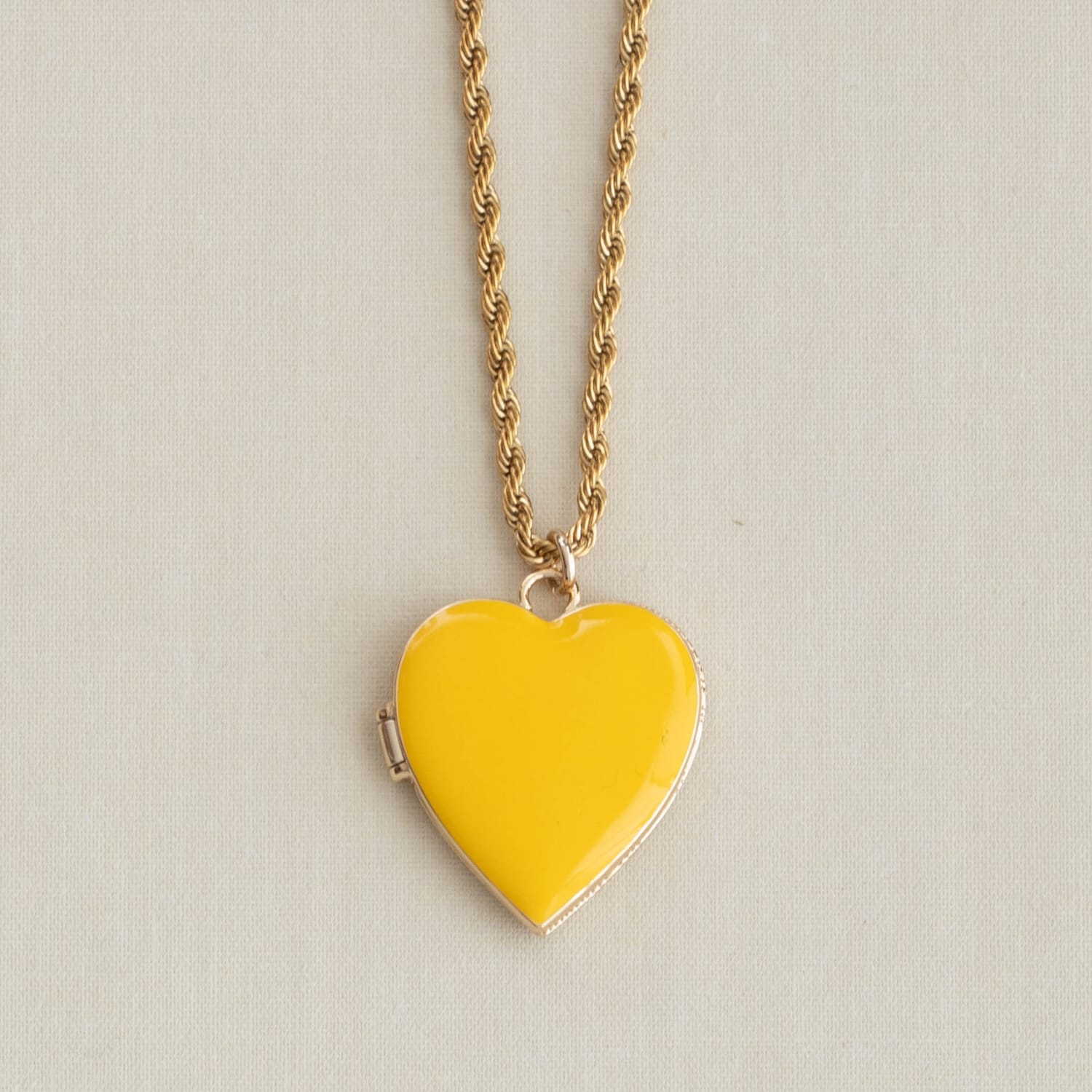 Hello Gorgeous Heart Enamel Locket