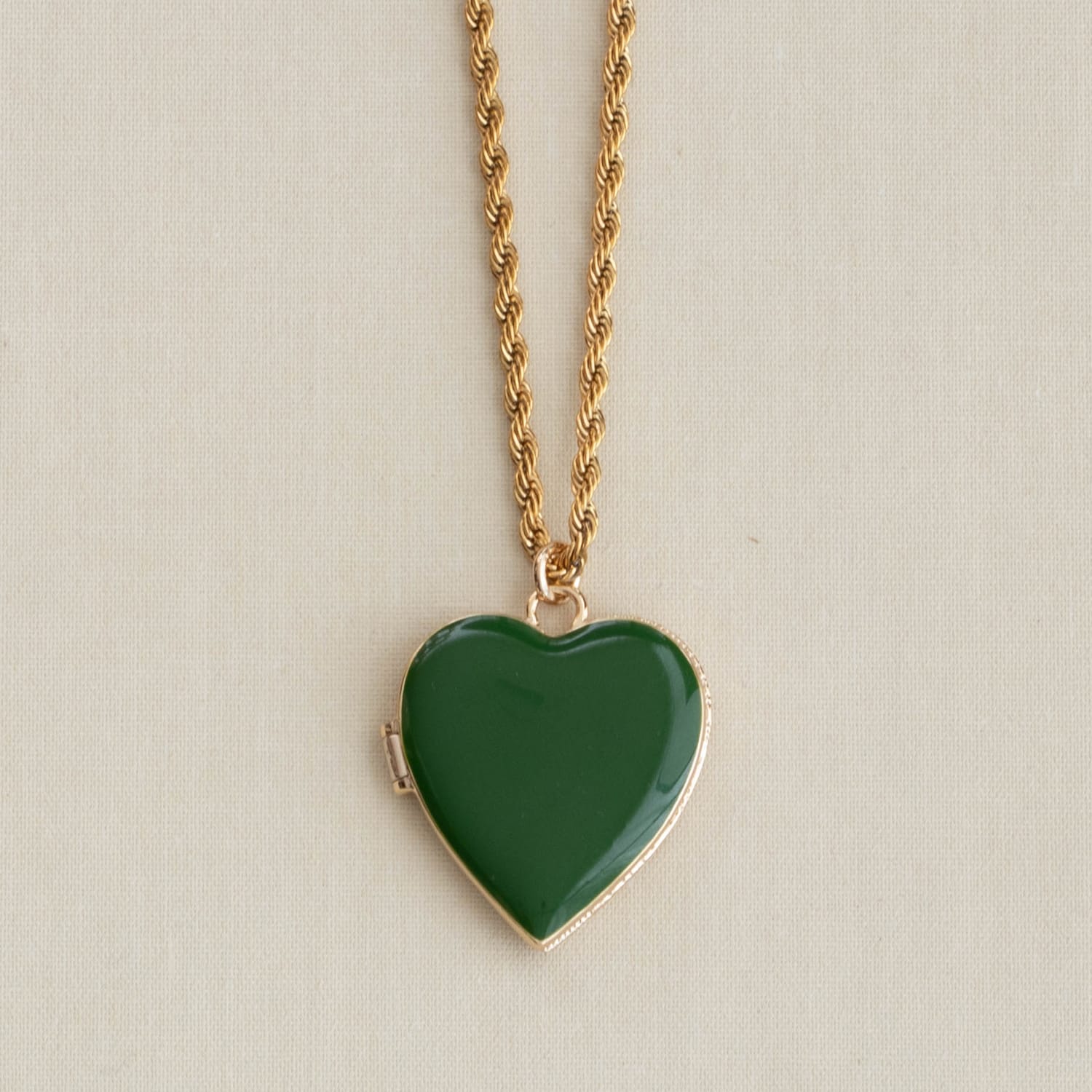 Hello Gorgeous Heart Enamel Locket