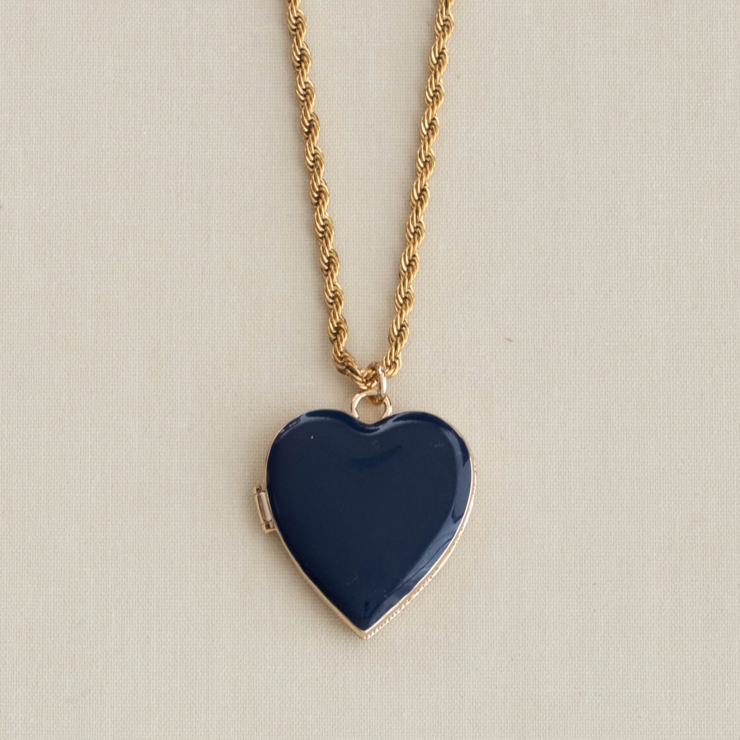 Hello Gorgeous Heart Enamel Locket