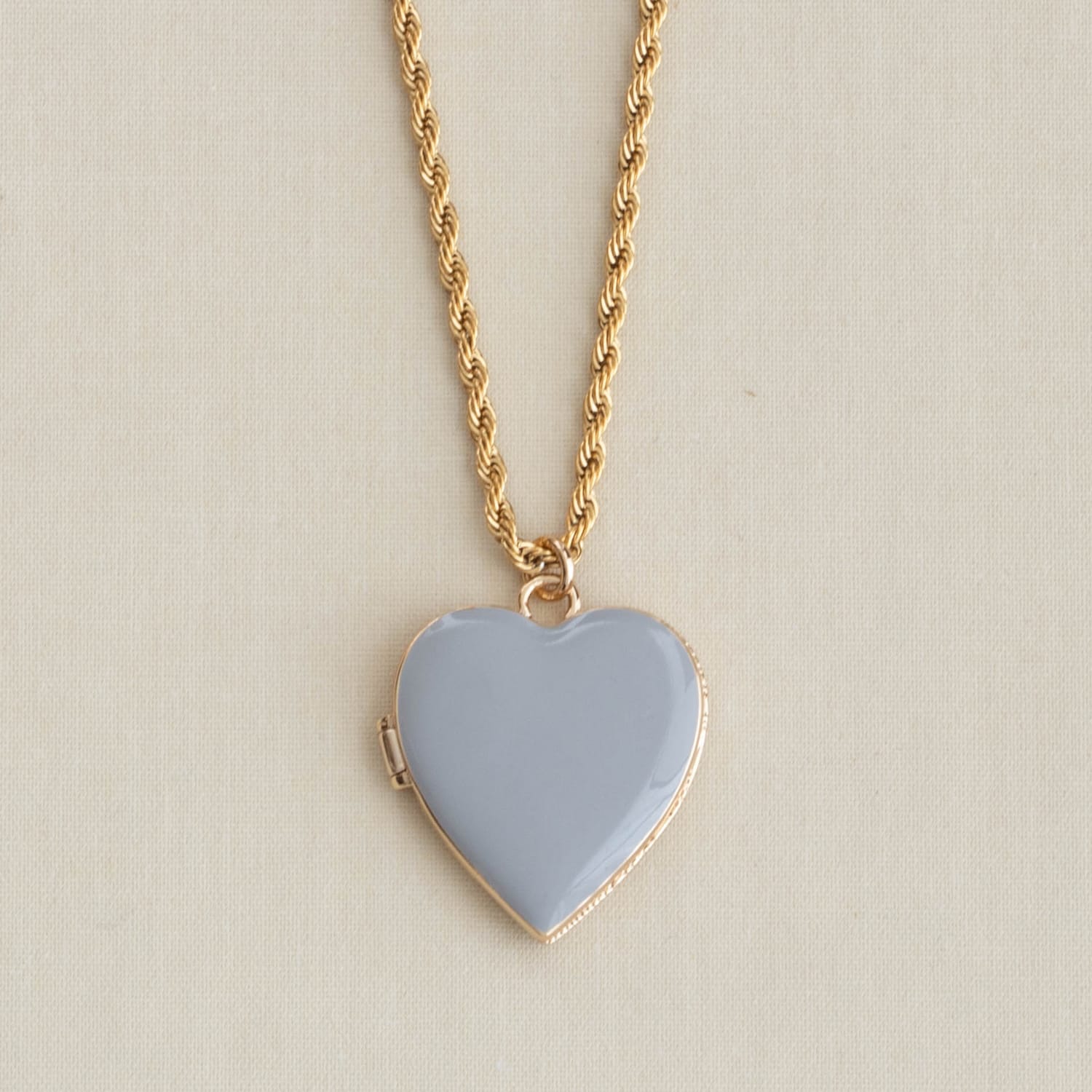 Hello Gorgeous Heart Enamel Locket