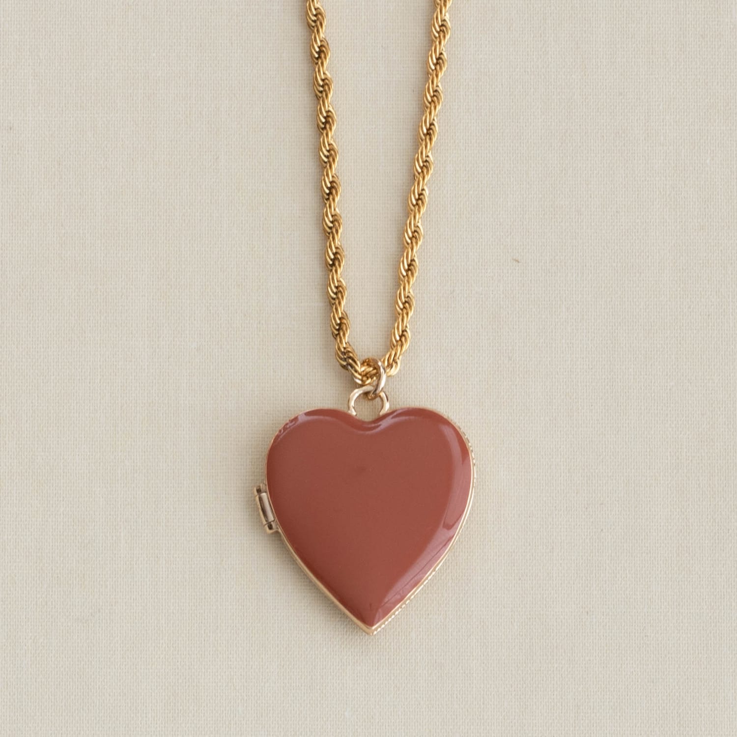 Hello Gorgeous Heart Enamel Locket