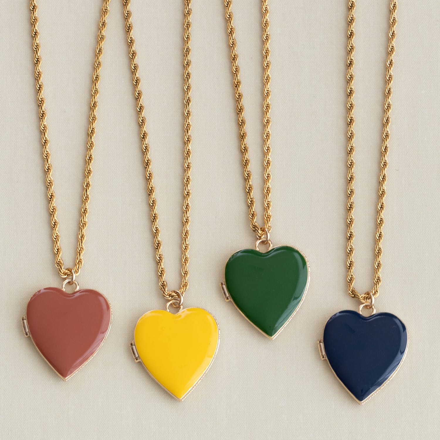 Hello Gorgeous Heart Enamel Locket