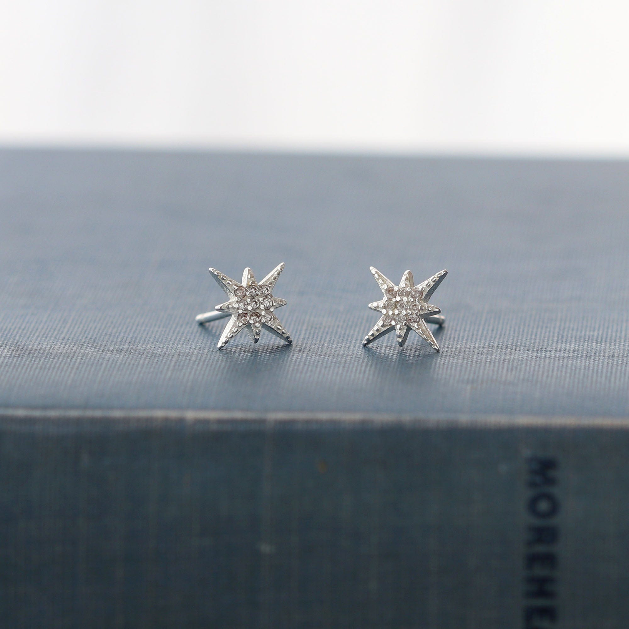 Starburst Pave Stud Earrings Crystal Starburst Earrings – kris