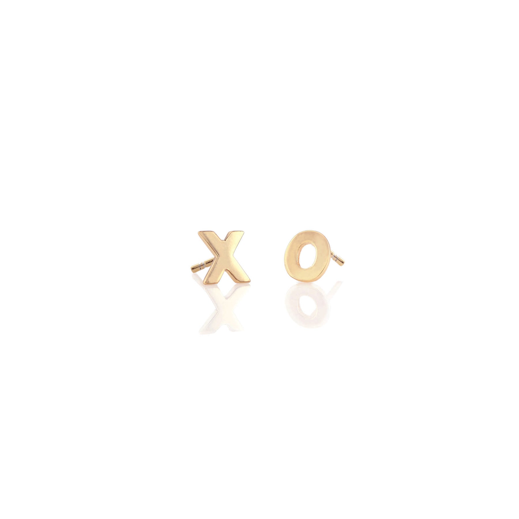 XO Stud Earrings - Gold Vermeil or Sterling Silver