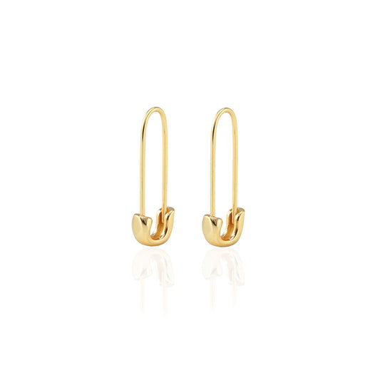 Safety Pin Hoop Earrings