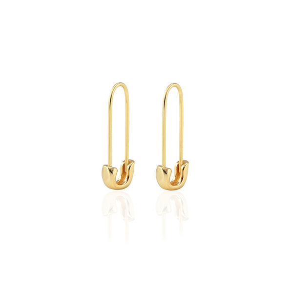 Wire Safety Pin Earring (Coiled) - Sterling Silver & Gold Filled | Futaba  Hayashi