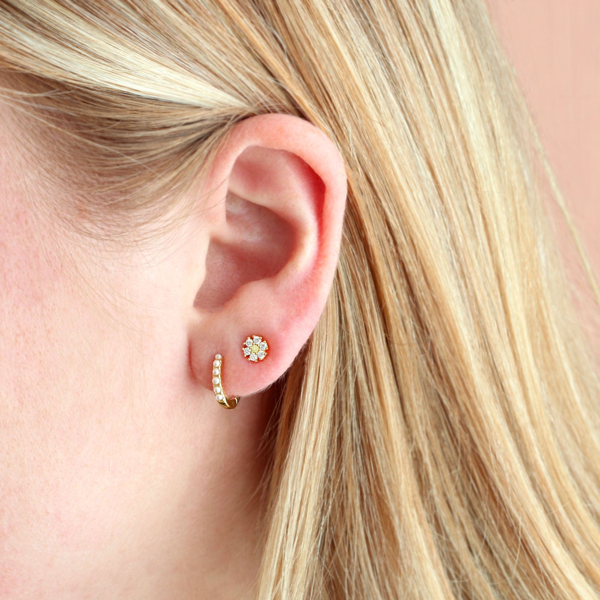 Daisy Crystal Stud Earrings – kris nations