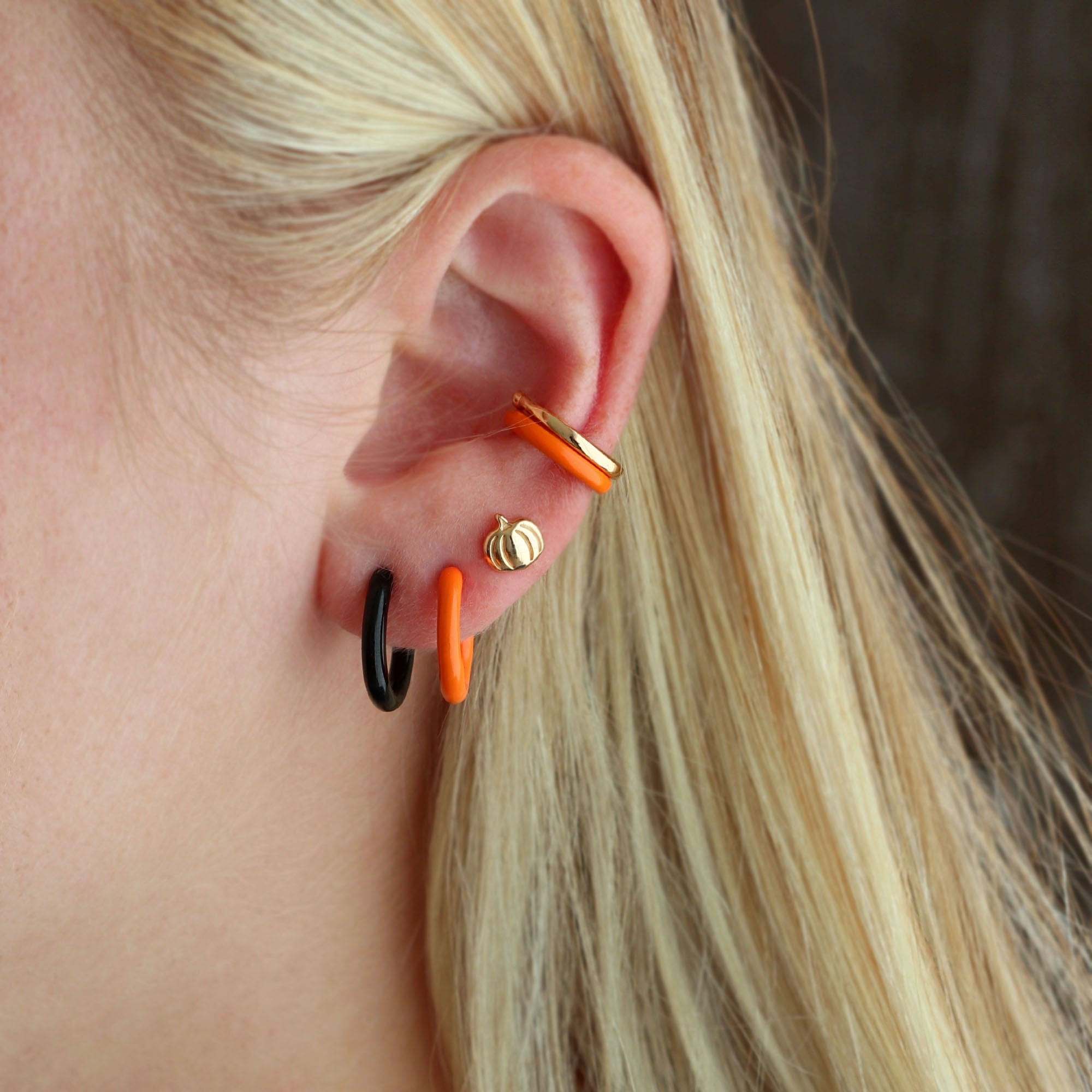 Pumpkin Stud Earrings