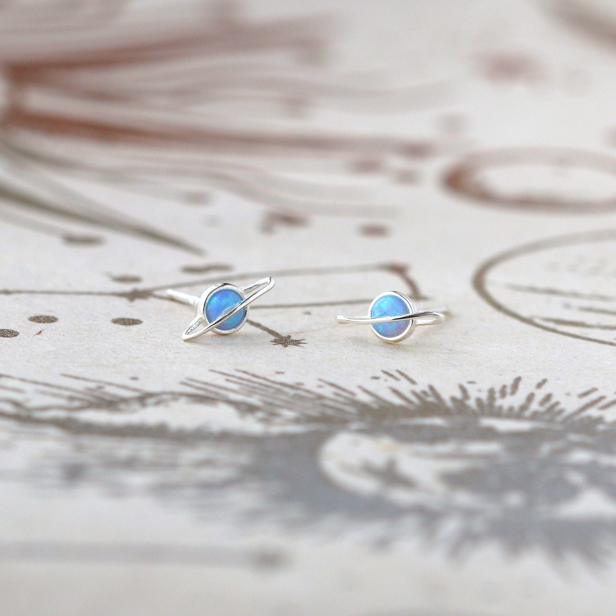 Saturn Stud Earrings