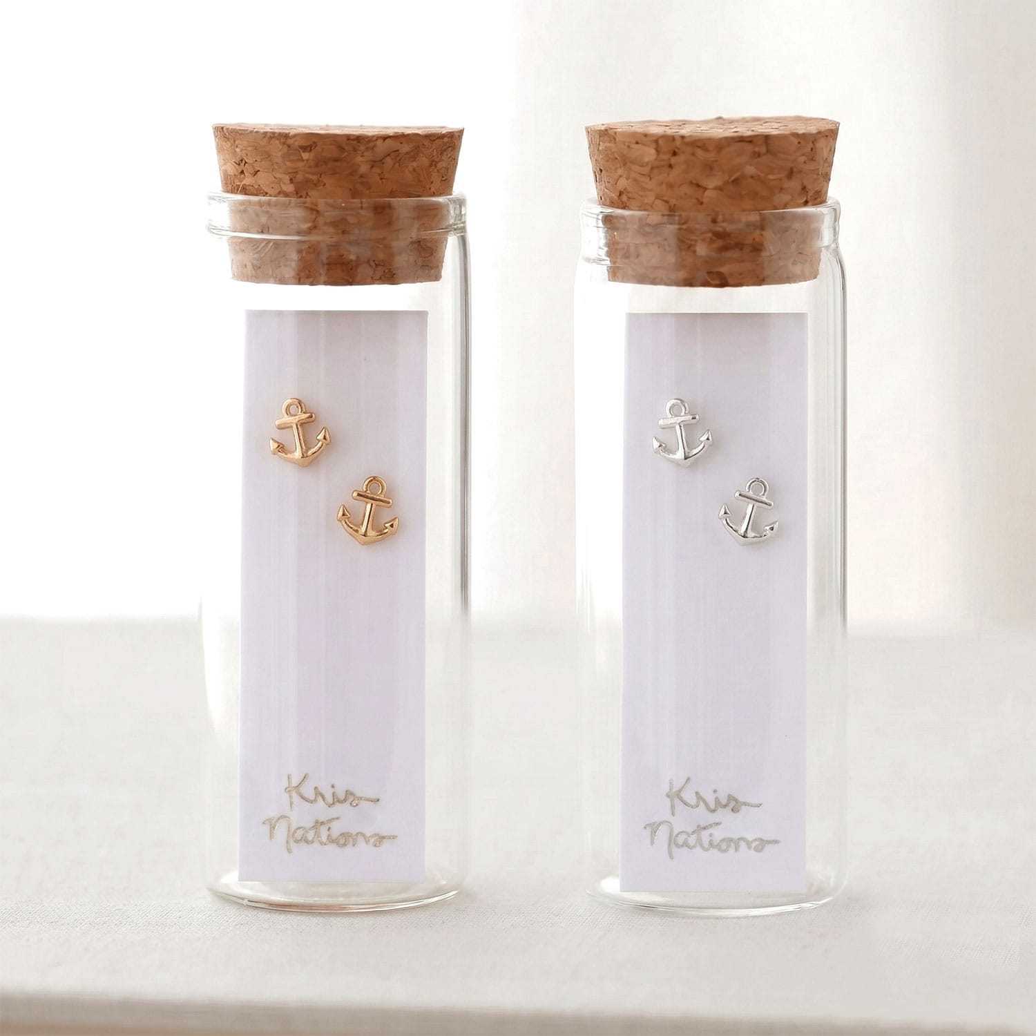 Anchor Stud Earrings