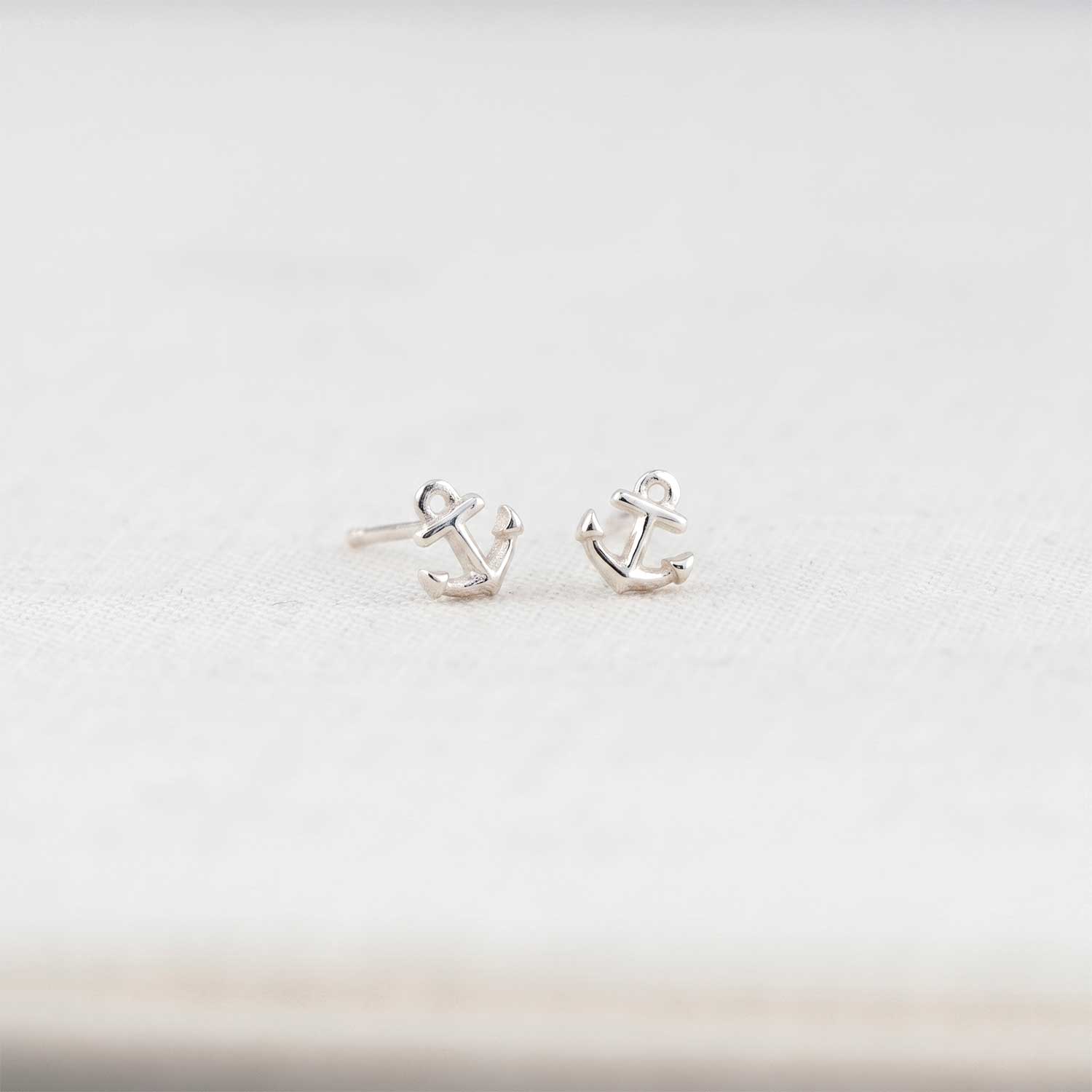 Anchor Stud Earrings