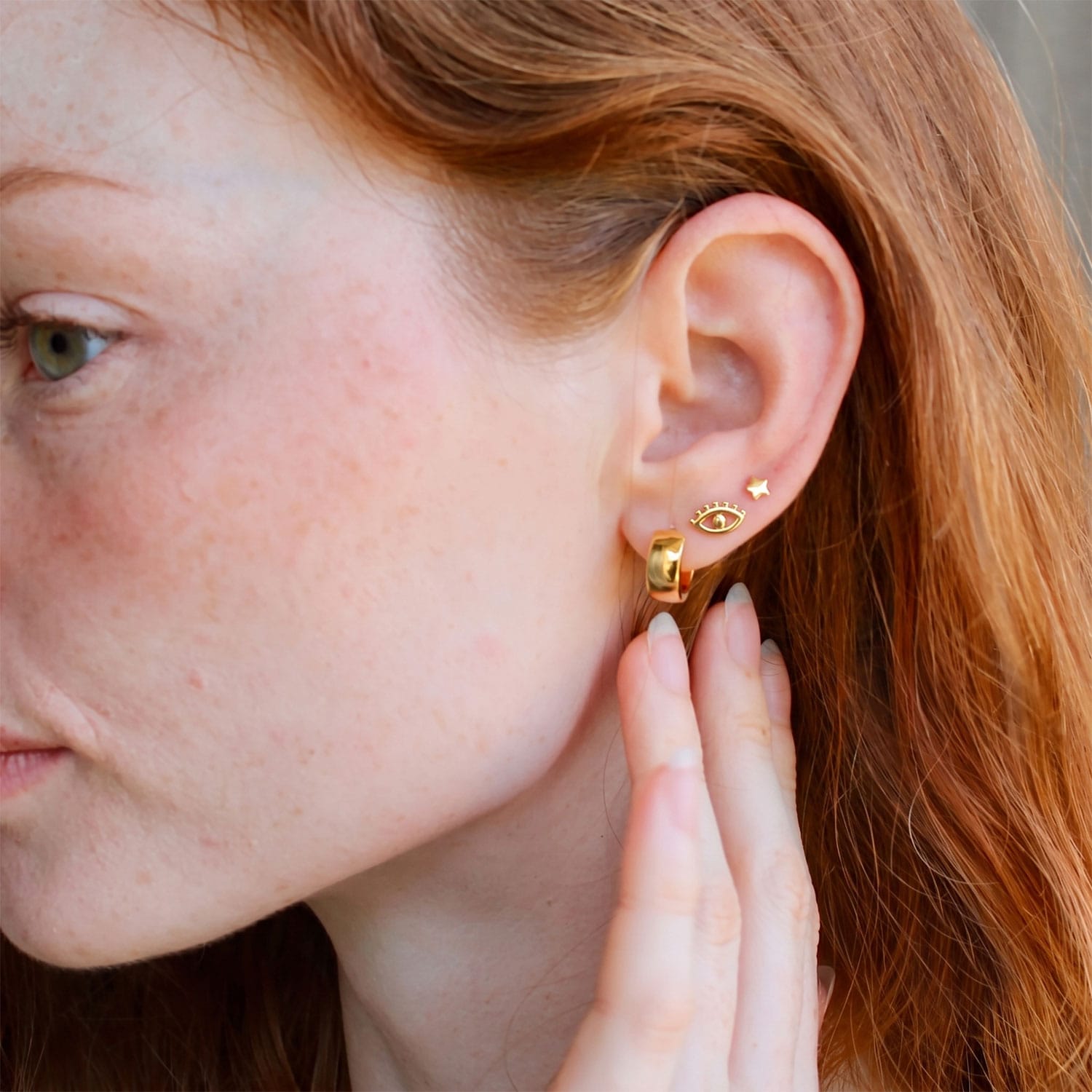 Evil Eye Stud Earrings