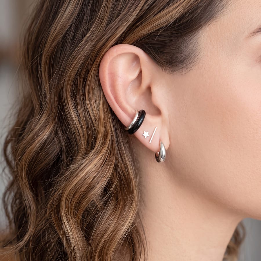 Onyx Ear Cuff