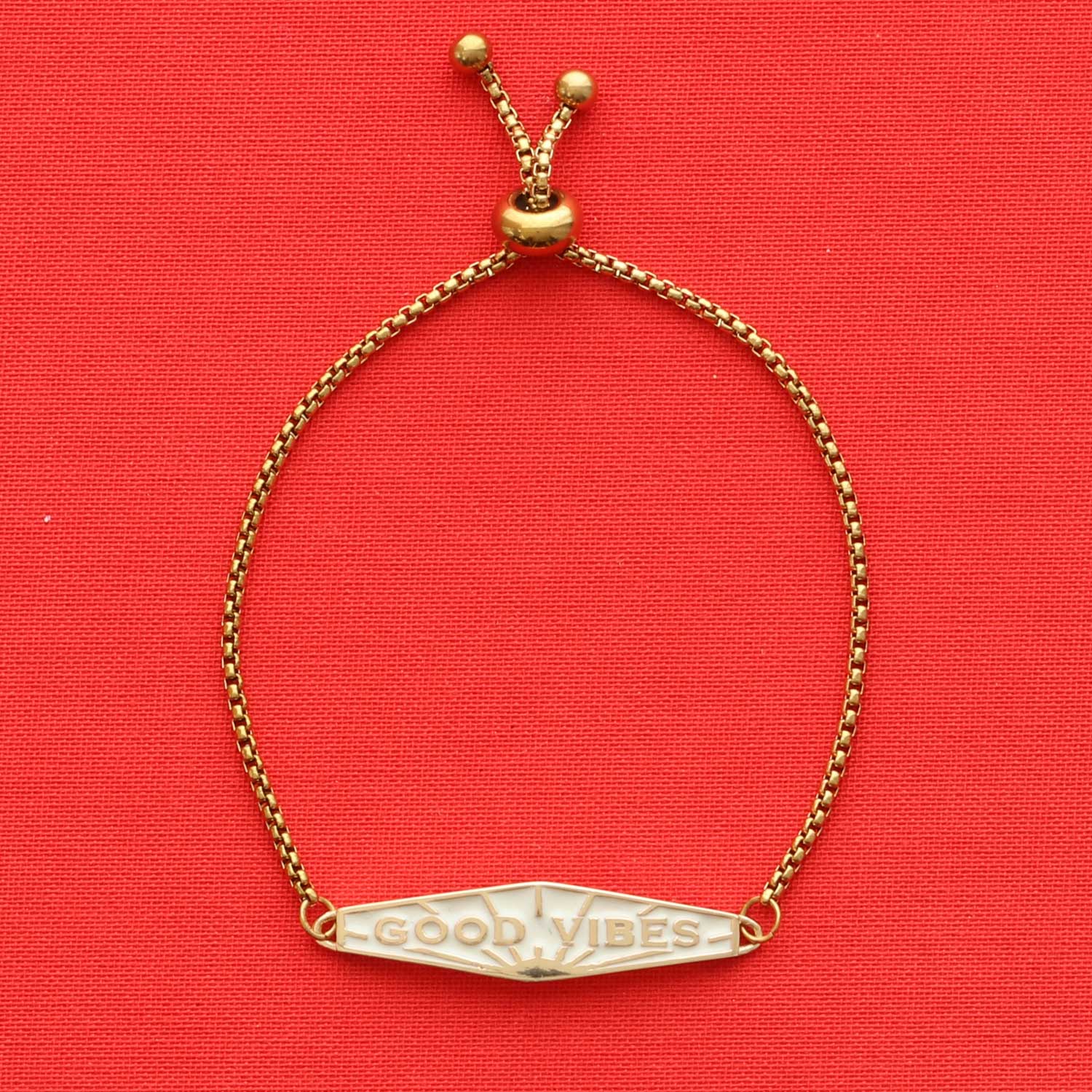 Good Vibes Enamel Bracelet