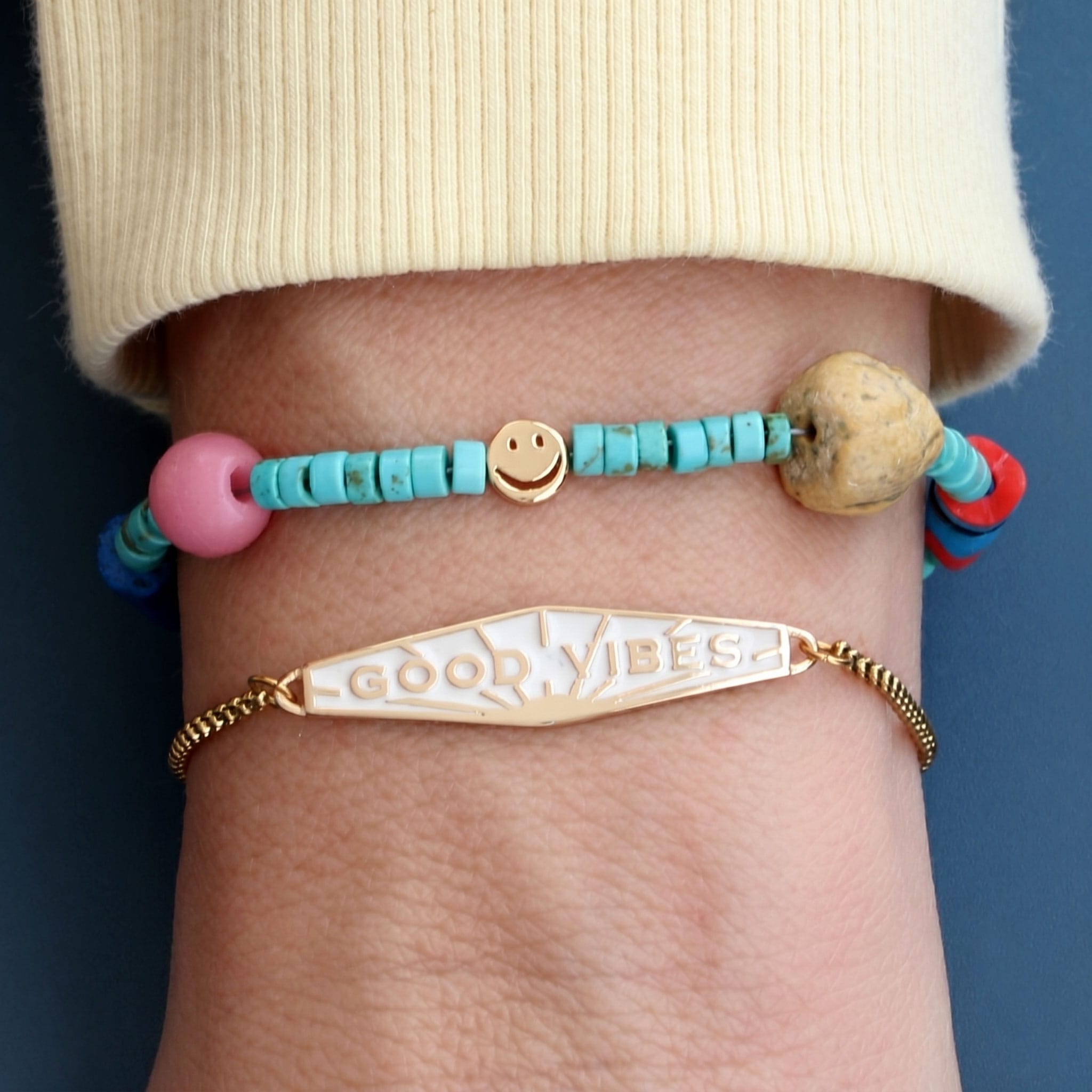 Good Vibes Enamel Bracelet