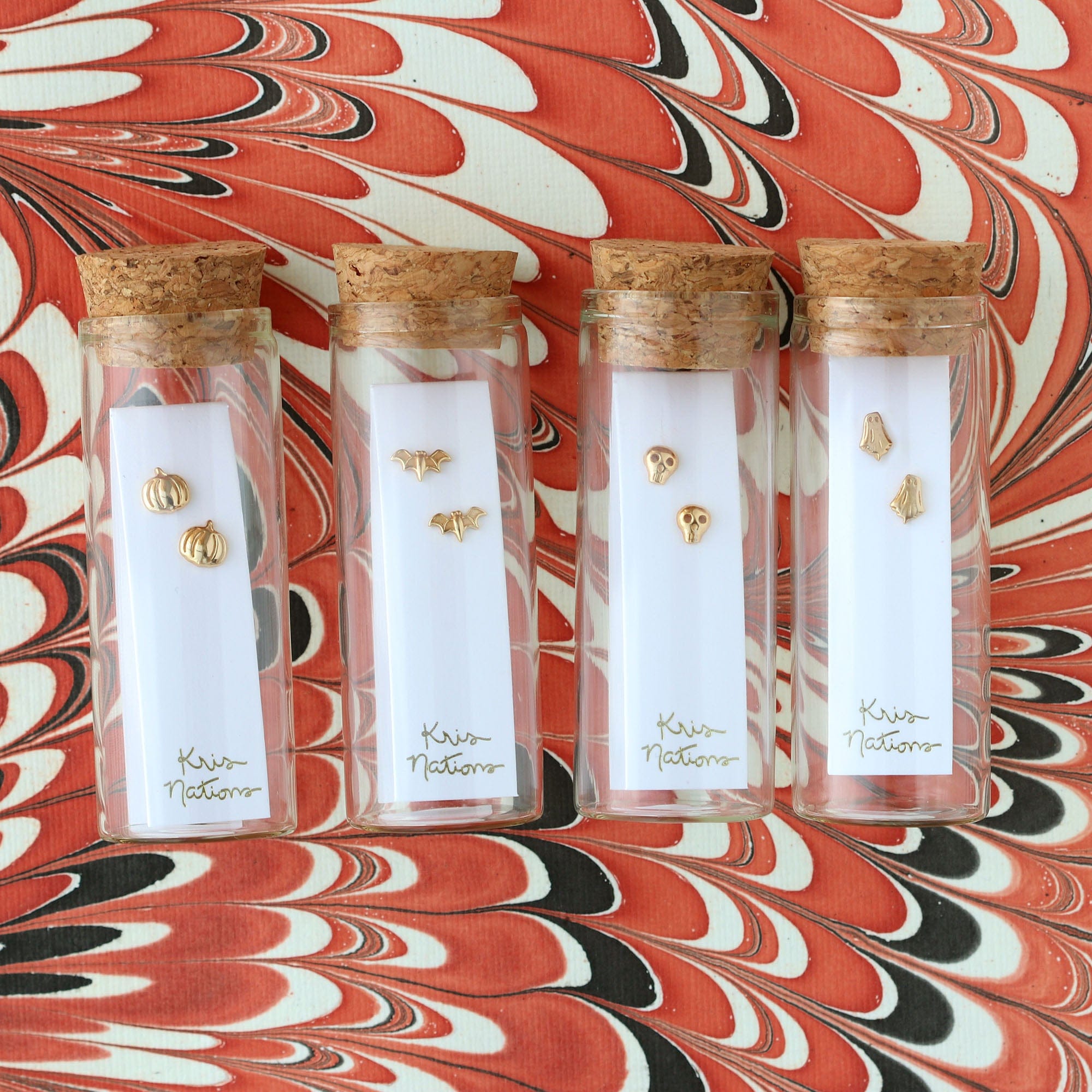 Pumpkin Stud Earrings