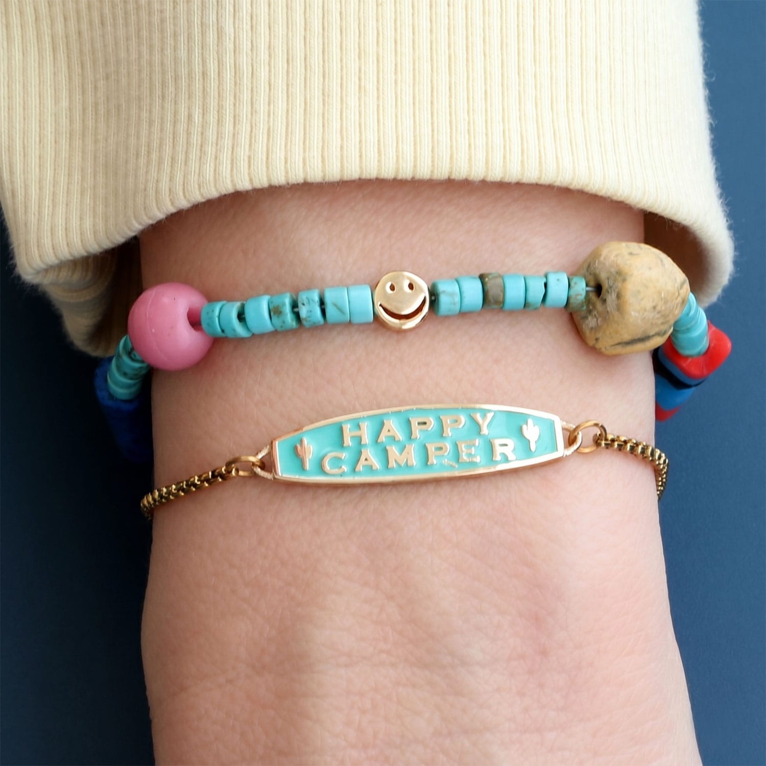 Happy Camper Enamel Bracelet