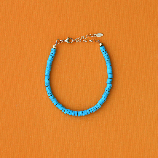 Turquoise Gemstone Heishi Bracelet