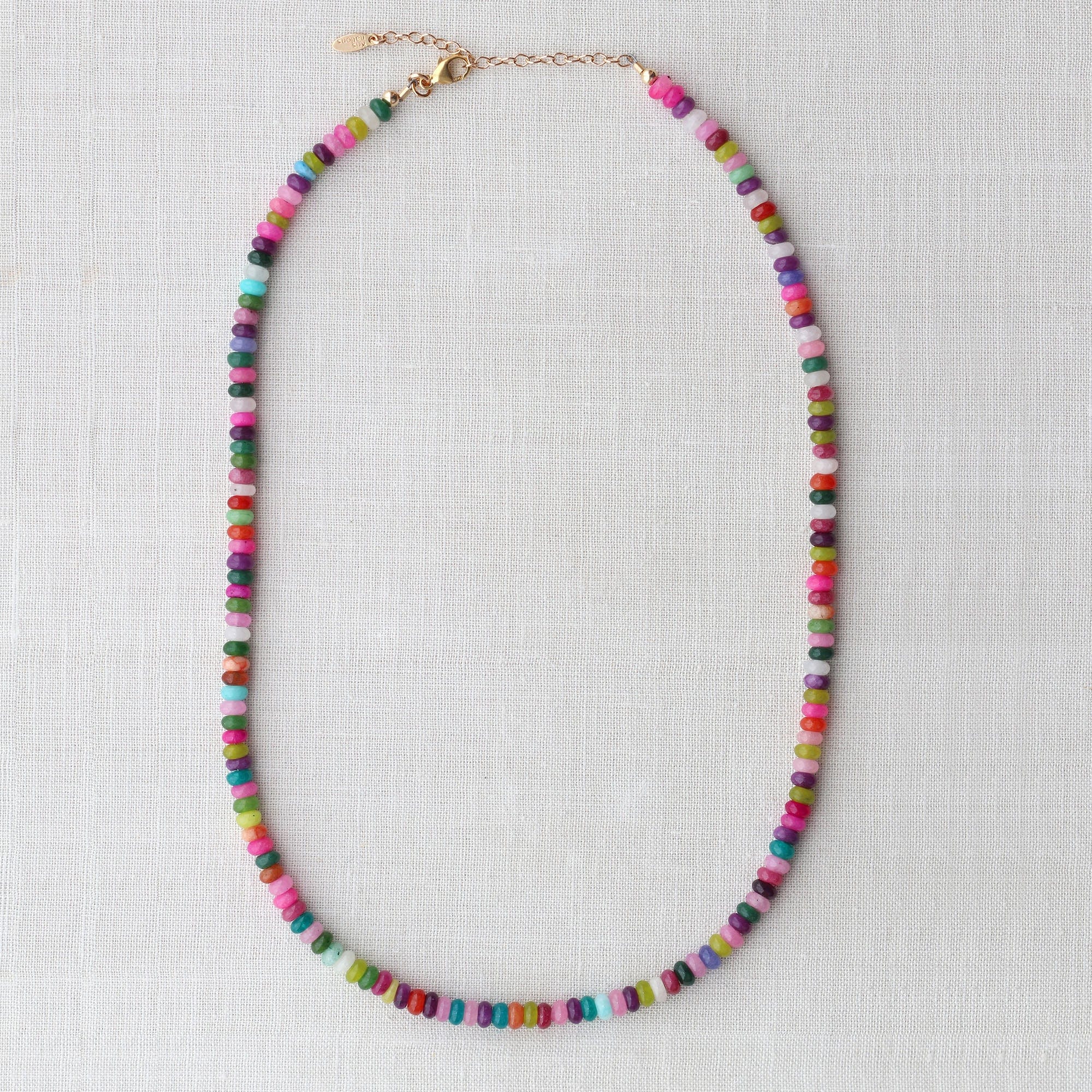 Berry Opal Gemstone Beaded Necklace