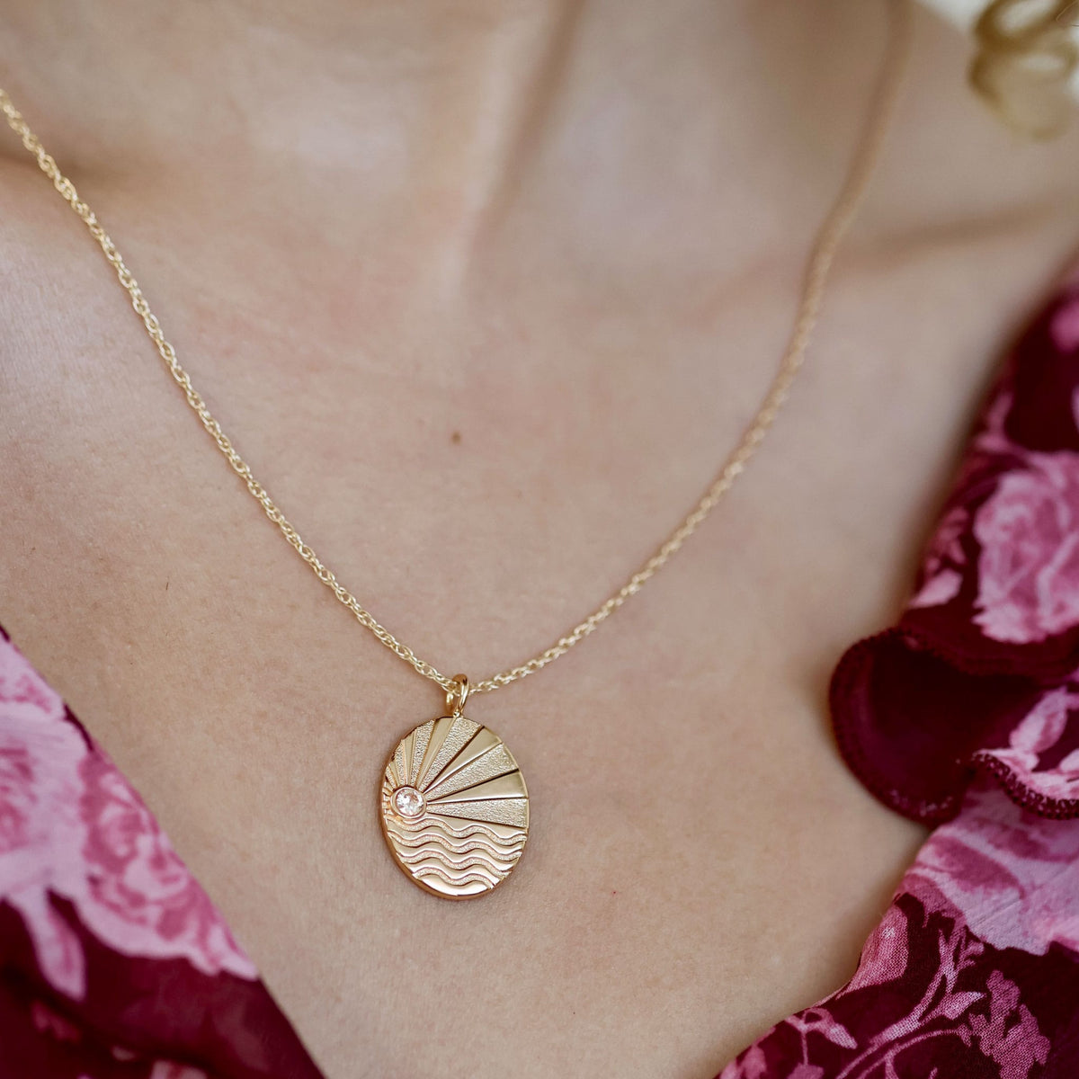 Ray of Sunshine Charm Necklace