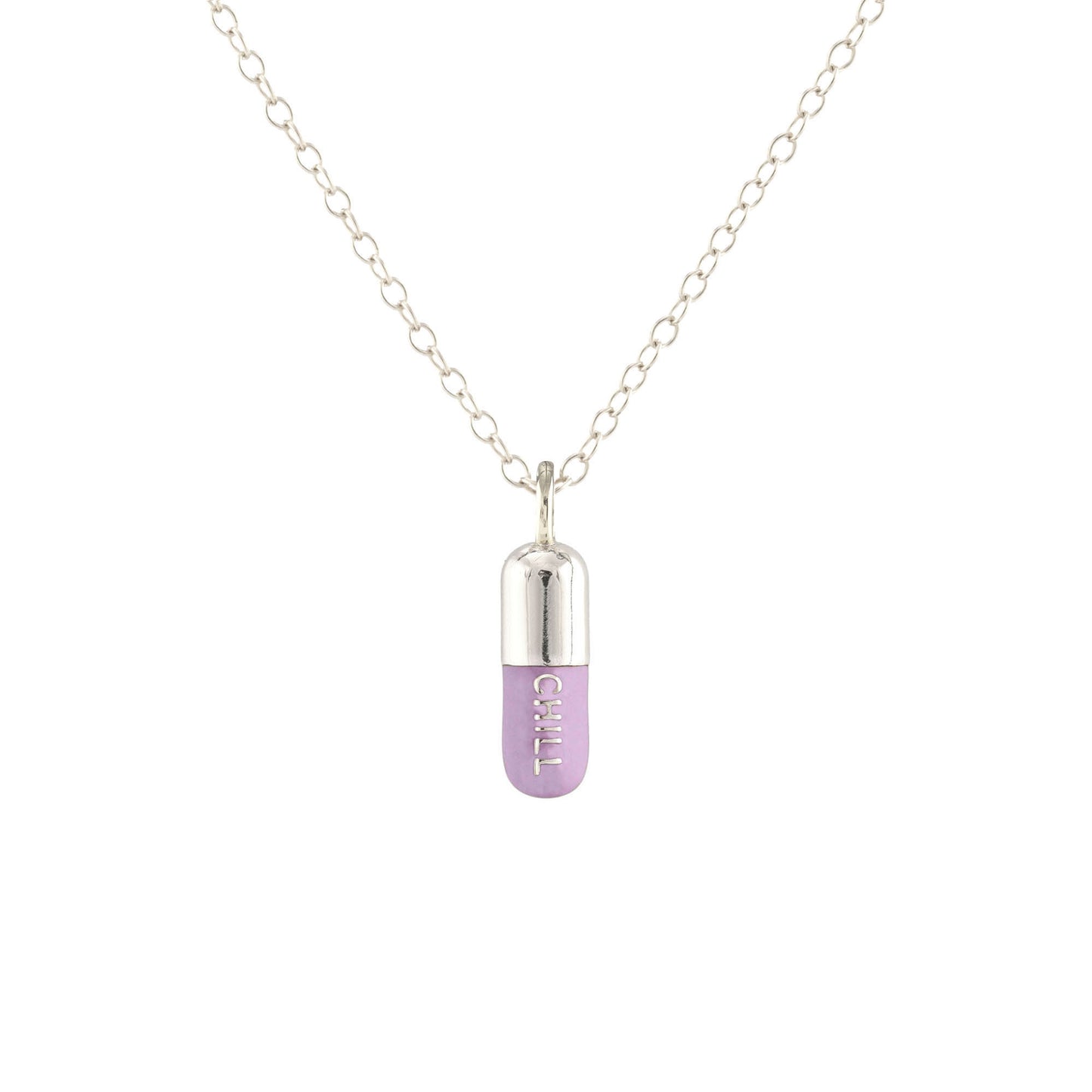 Chill Pill Enamel Necklace