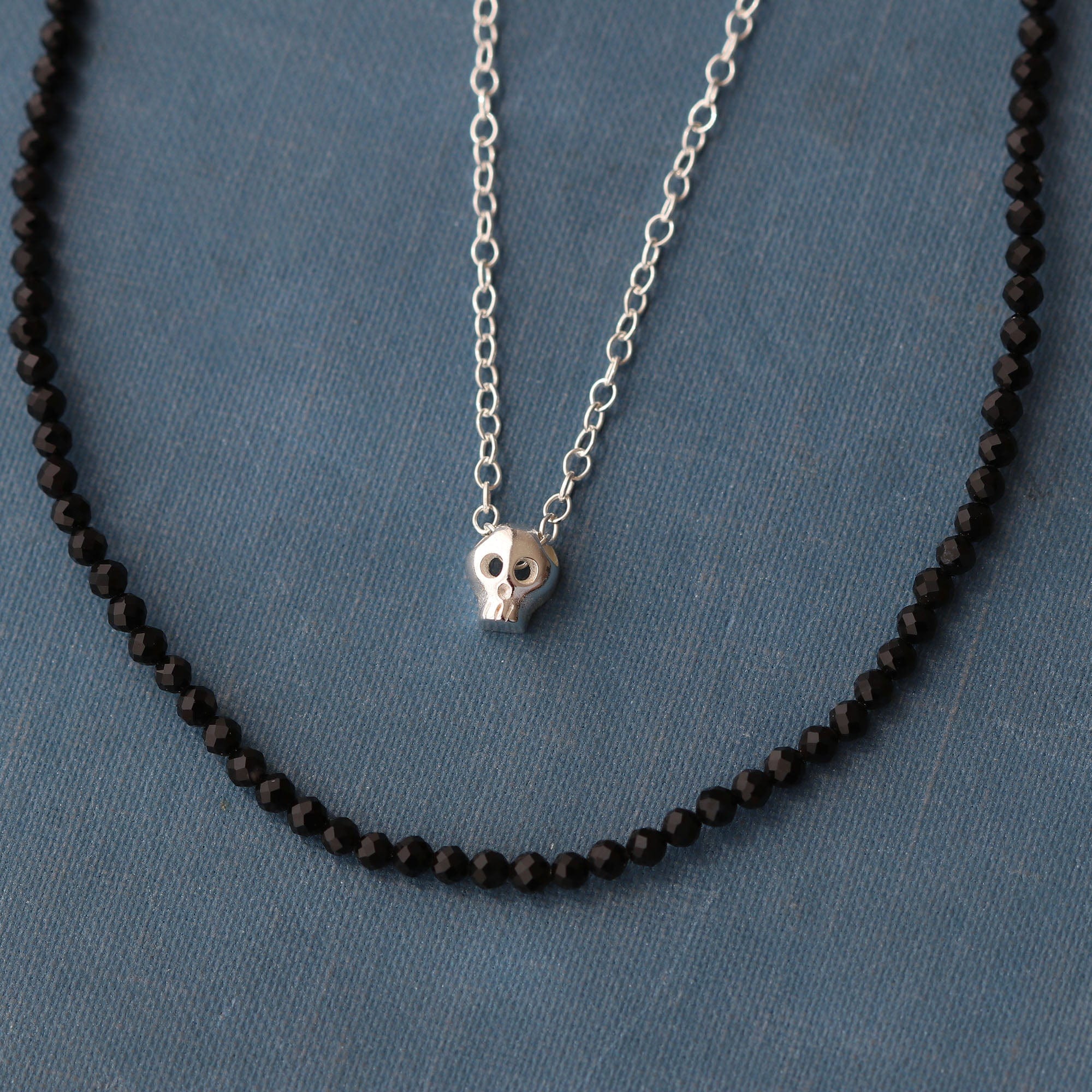 Tiny Skull Charm Necklace