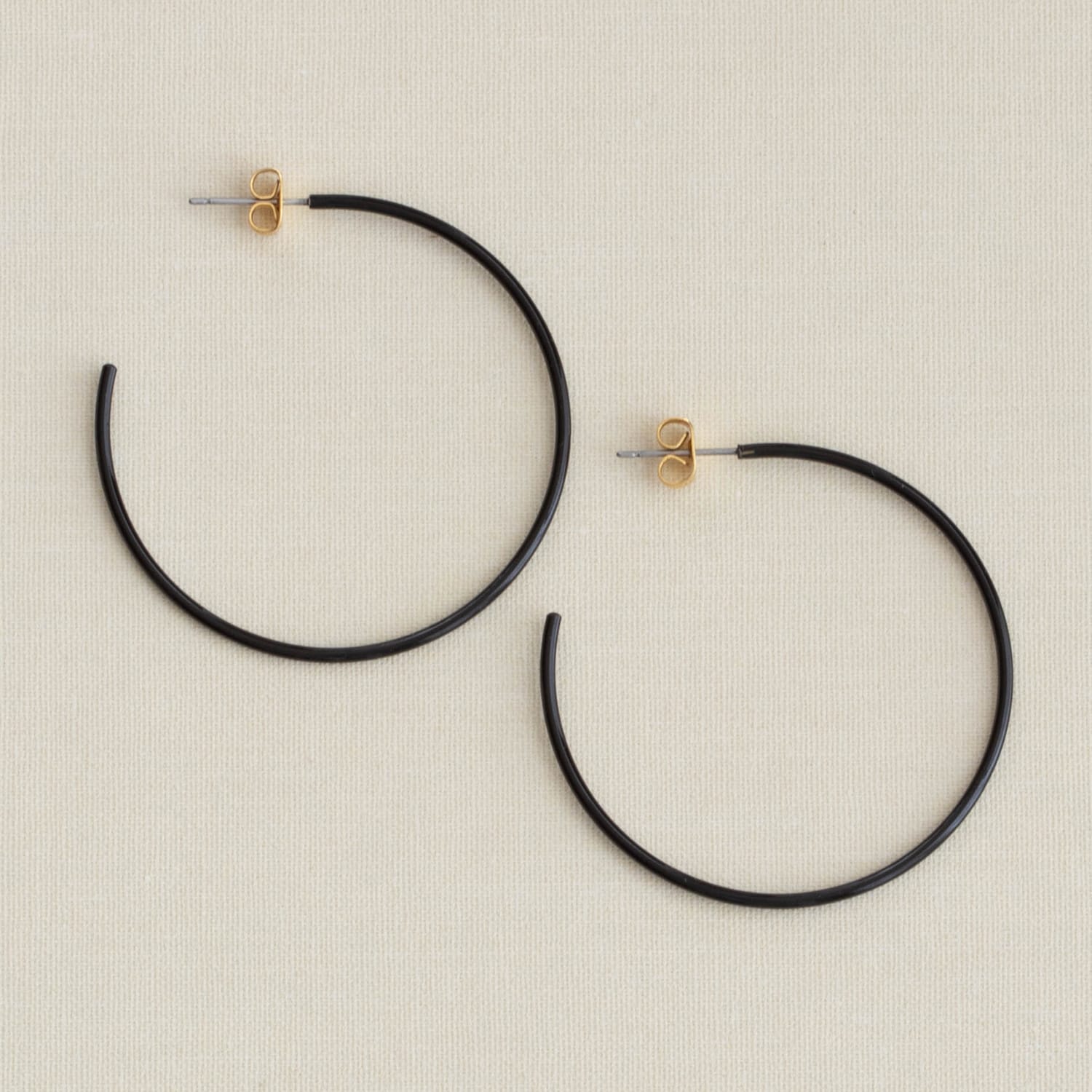 Palette Enamel Post Hoop Earrings