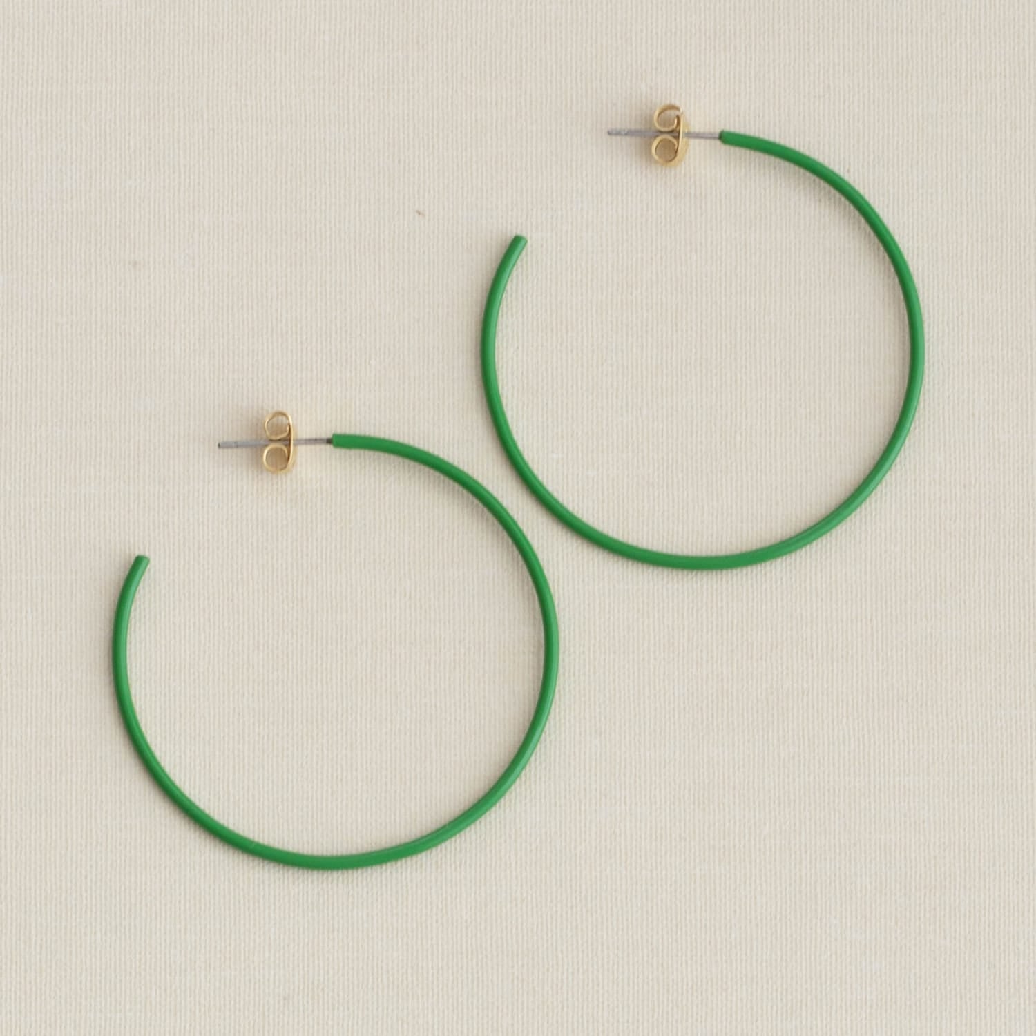 Palette Enamel Post Hoop Earrings