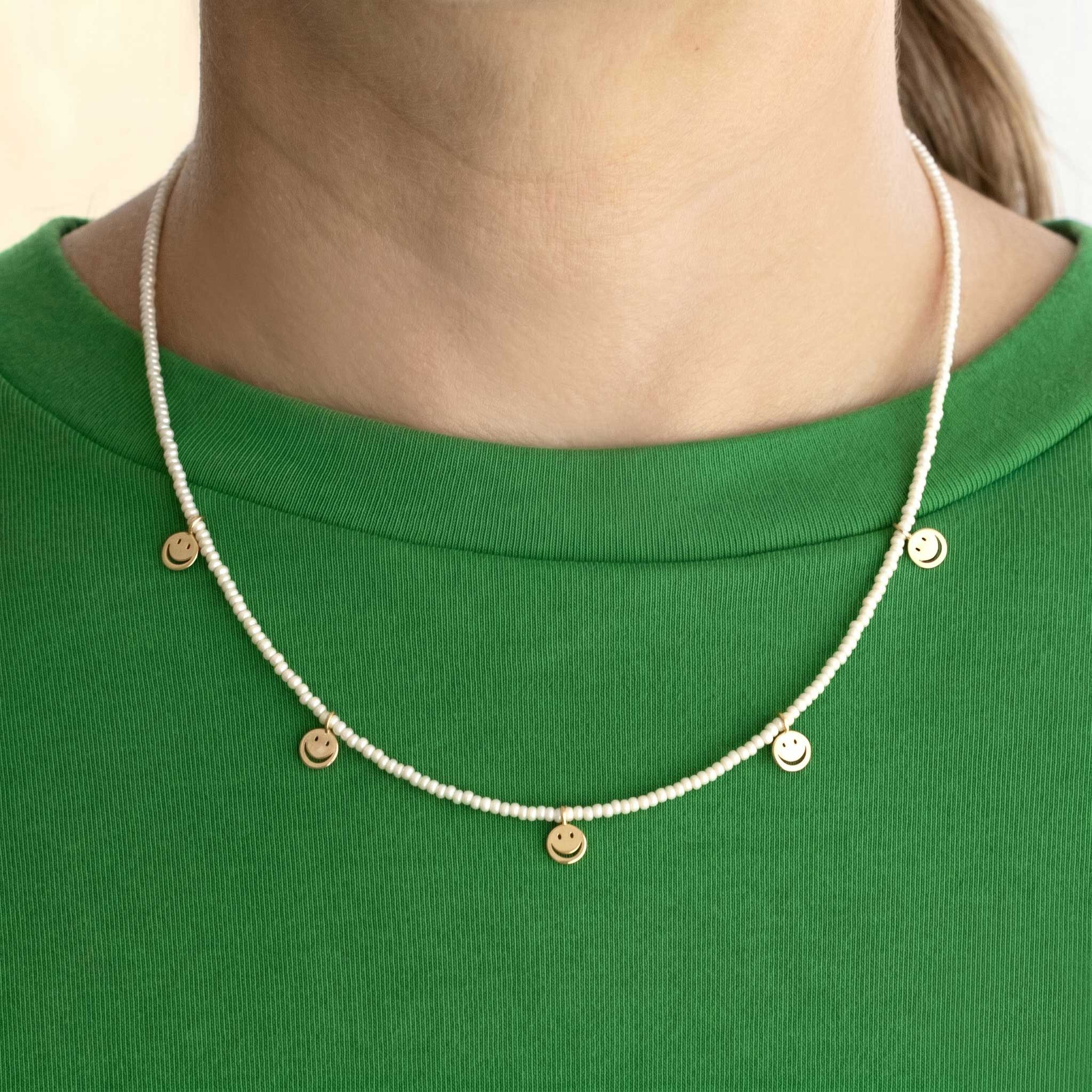 Smiley Charms & Japanese Seed Beads Necklace – kris nations