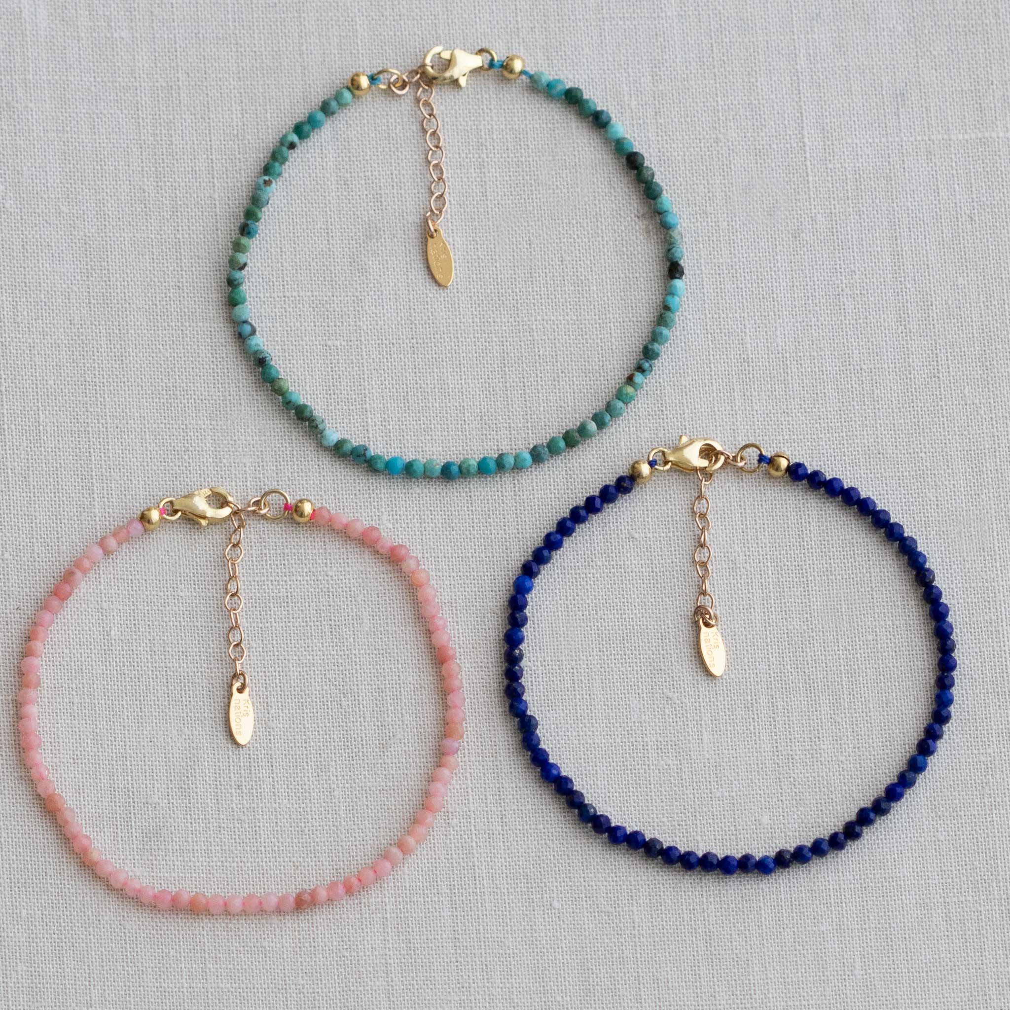 Petite Gemstone Beaded Bracelet