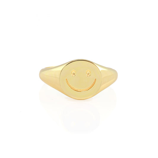 Happy Signet Ring