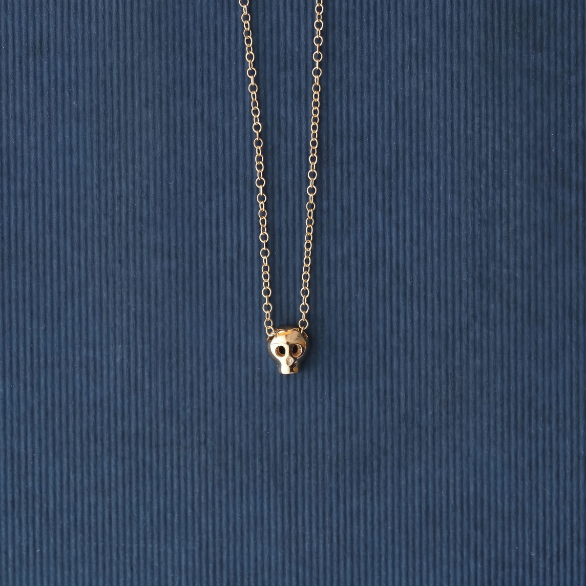 Tiny Skull Charm Necklace