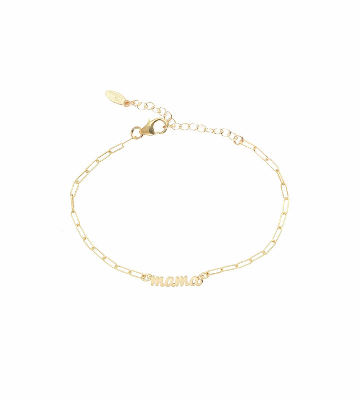 Script Mama Bracelet Gold and Silver Kris Nations