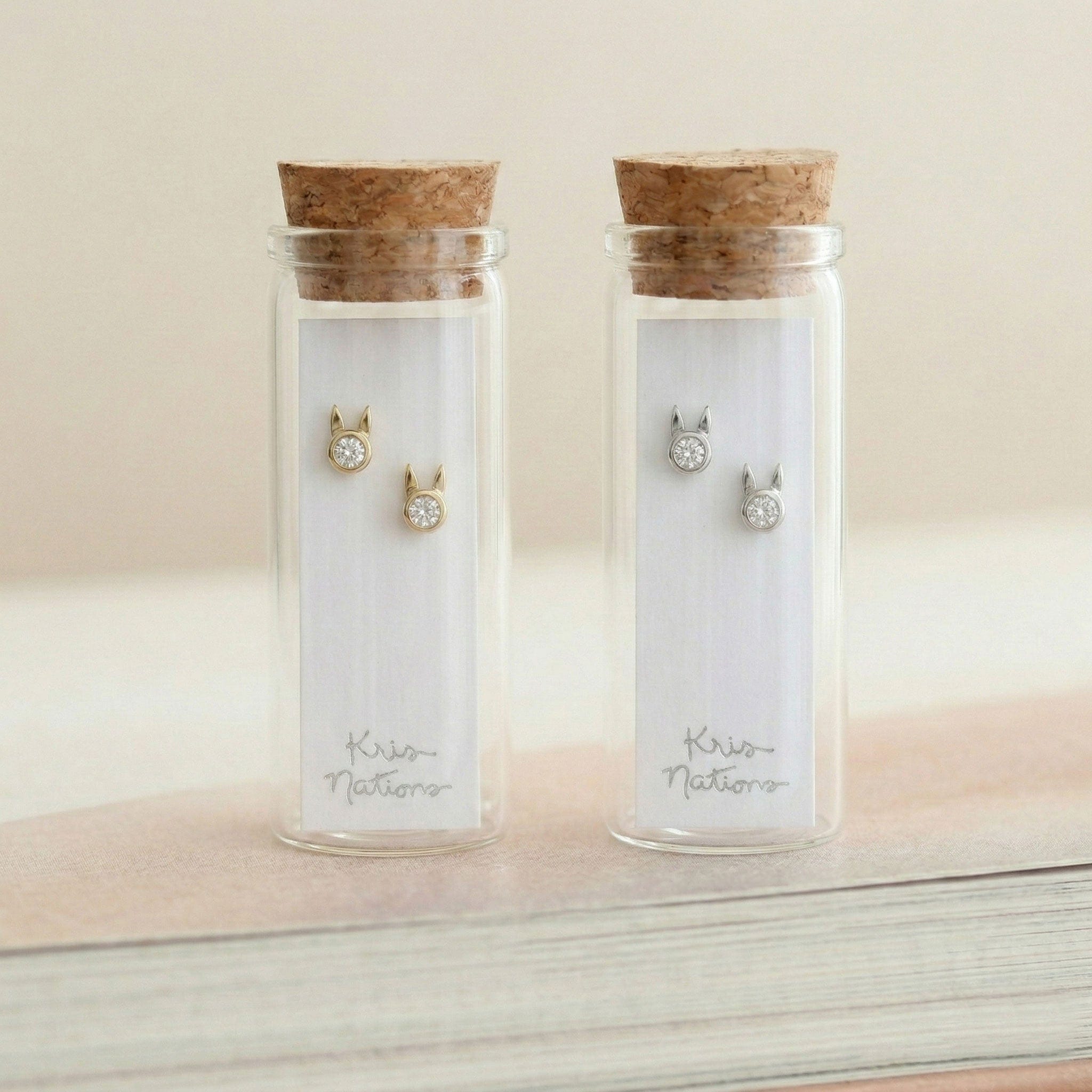 Bunny Crystal Stud Earrings