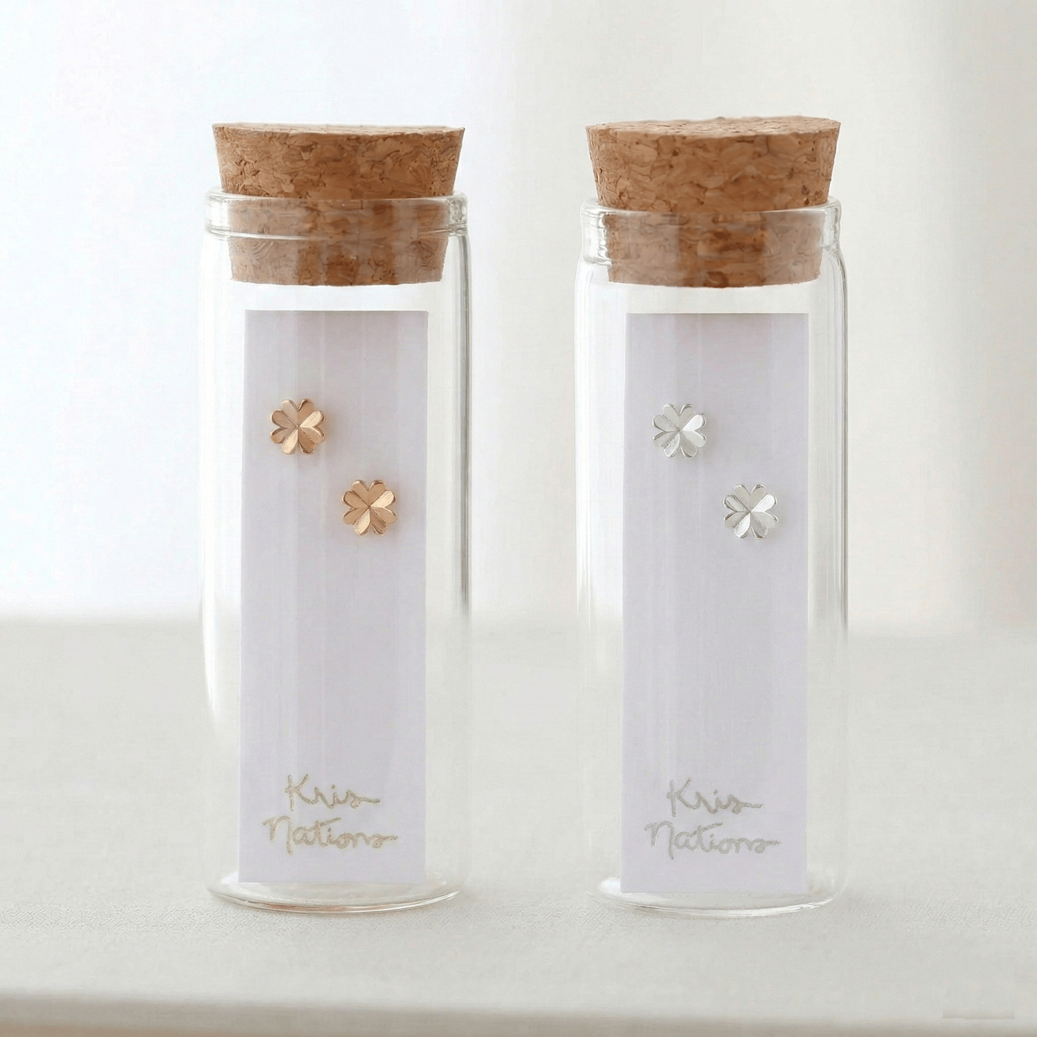 Four Leaf Clover Stud Earrings