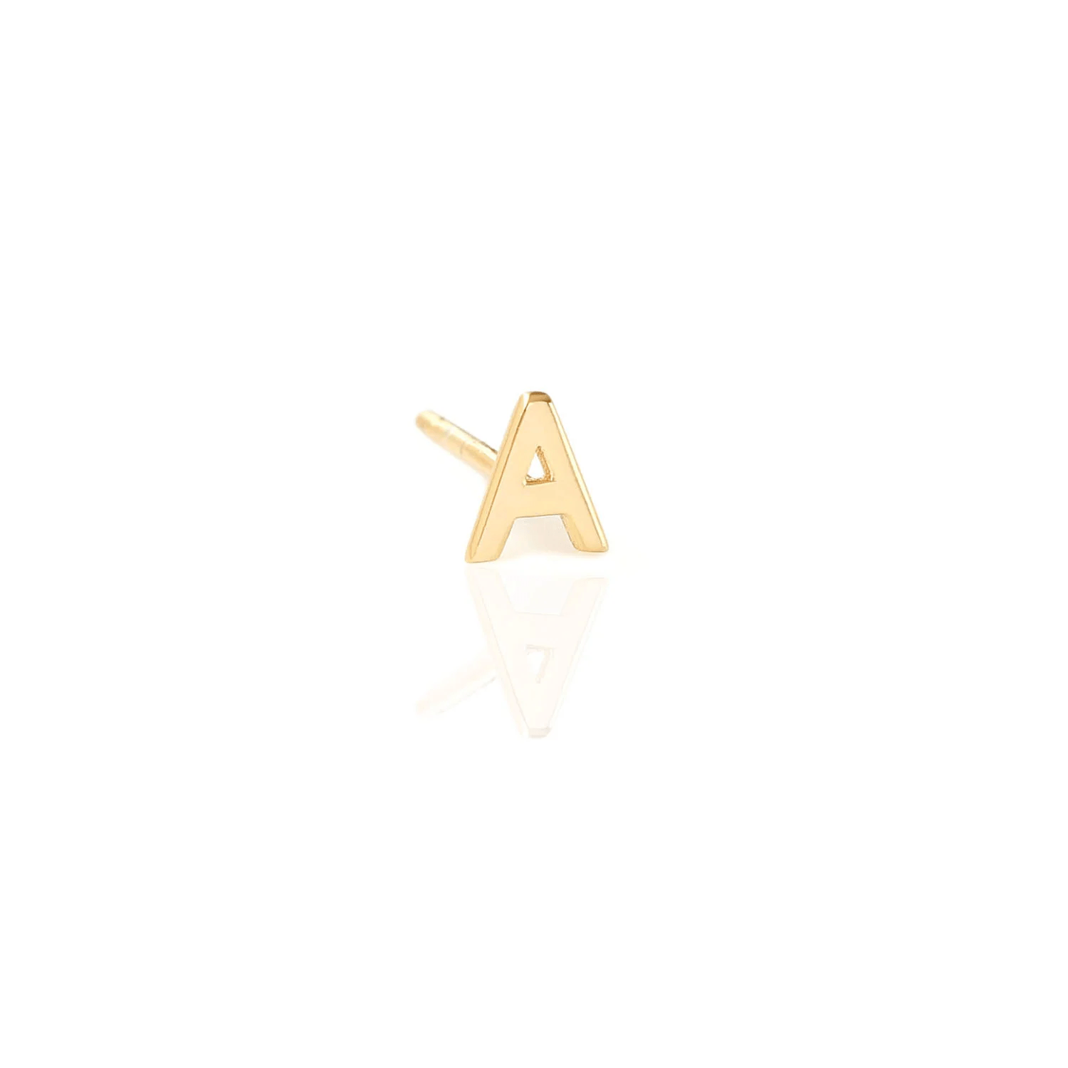 Elli Earrings Studs Letter A Initials Minimal in 925 Sterling Elli Earrings Studs Letter A Initials Minimal in 925 Sterling